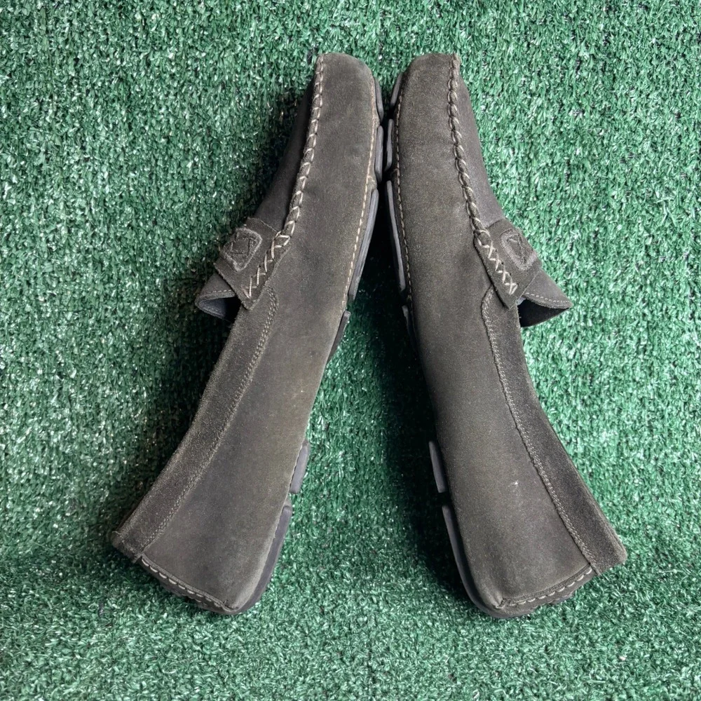 Bottega Veneta Intrecciato‎ Suede Driving Loafers Luxury Moccasins Brown Mens 11